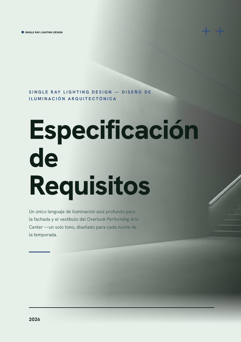 A finished requirements document rendered in a color look