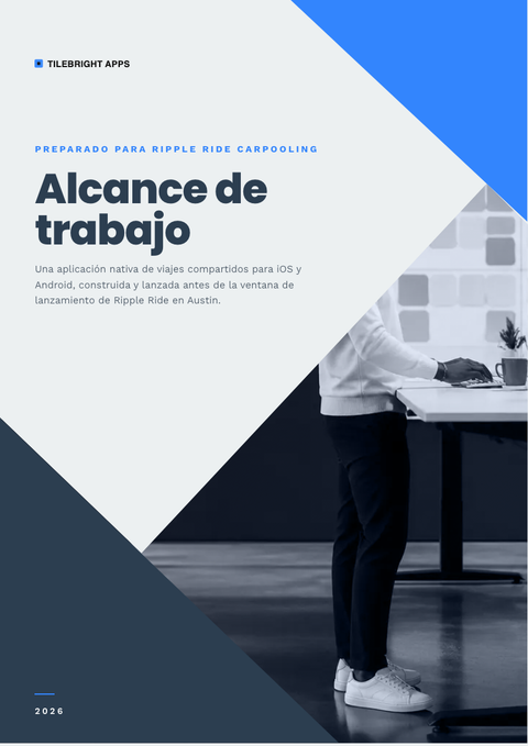 A finished scope of work rendered in a plano y minimalista look