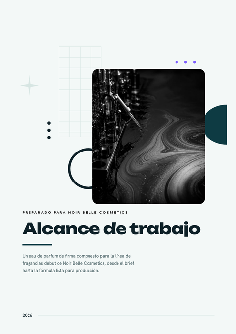 A finished scope of work rendered in a degradado look
