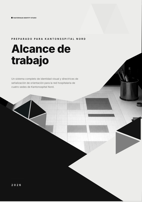 A finished scope of work rendered in a plano y minimalista look