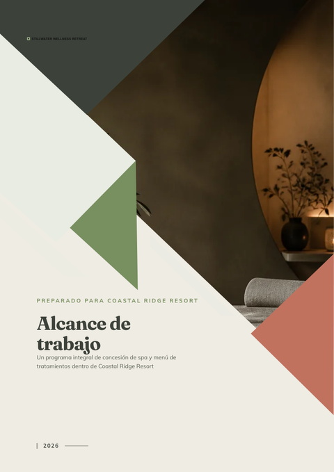 A finished scope of work rendered in a estilo de vida look