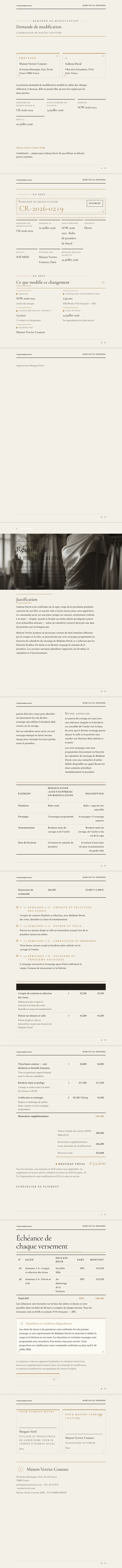 Luxe / Haute couture — exemple complet généré par Waxe
