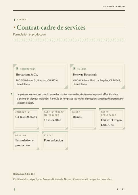 A finished contract rendered in a nature look