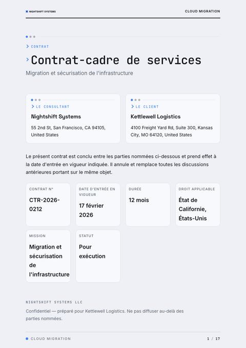 A finished contract rendered in a sombre look