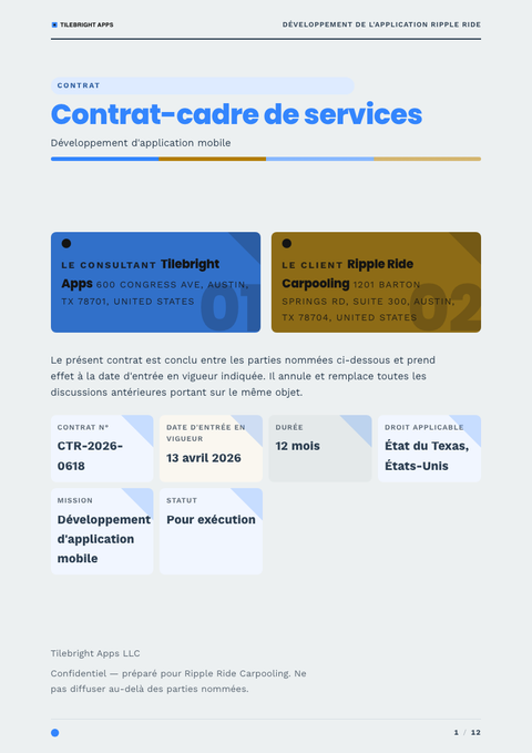 A finished contract rendered in a plat & minimaliste look