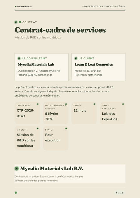 A finished contract rendered in a nature look