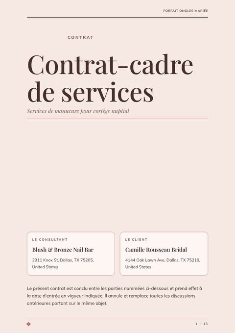 A finished contract rendered in a luxe look