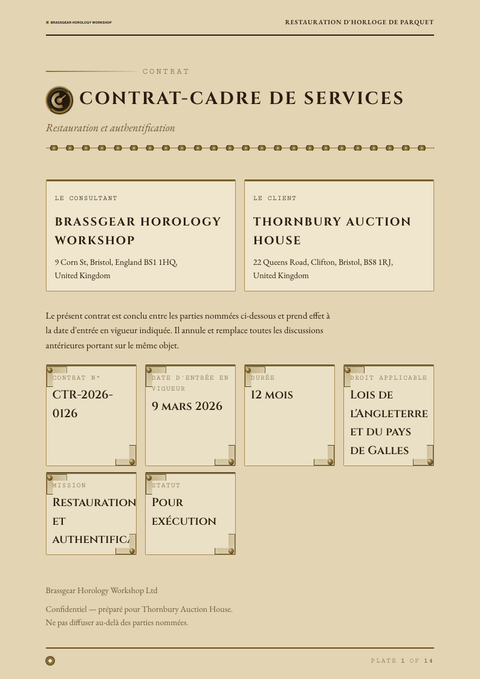 A finished contract rendered in a sombre look