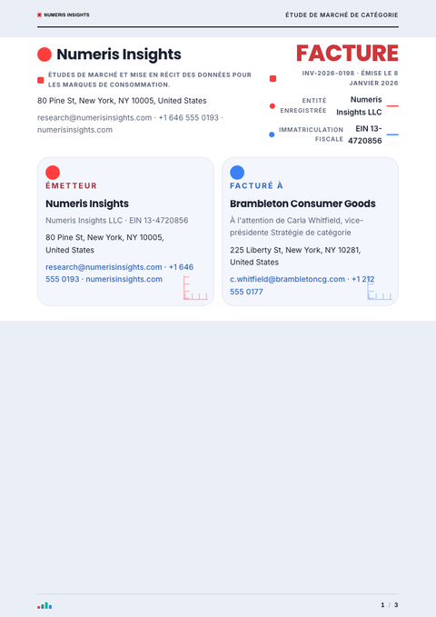 A finished invoice rendered in a technique look