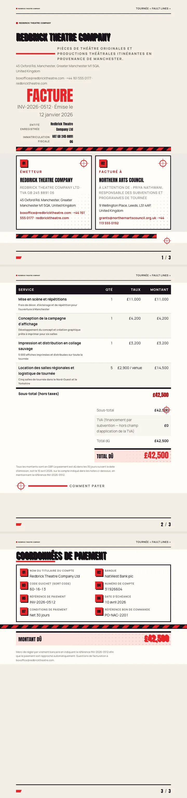Design d'affiche — exemple complet généré par Waxe