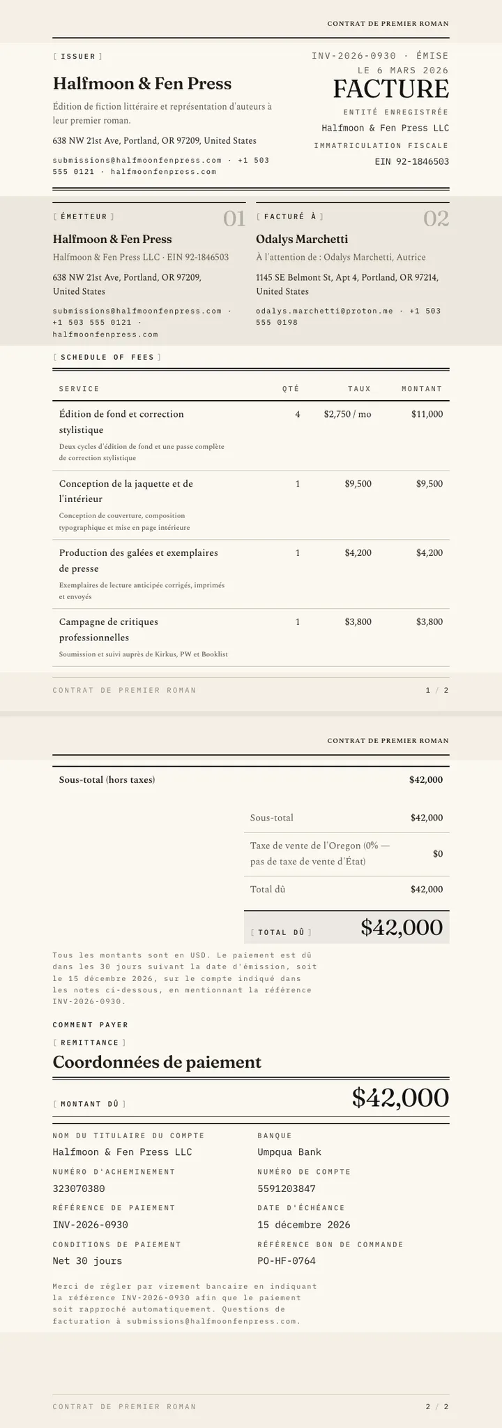 Typographique / Guidé par le texte — exemple complet généré par Waxe