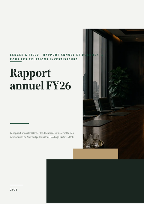 A finished pitch deck rendered in a imprimé look