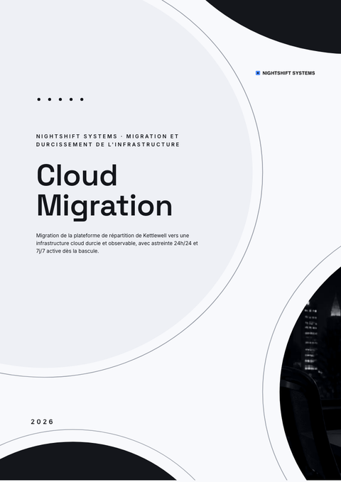 A finished pitch deck rendered in a sombre look