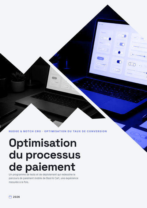 A finished pitch deck rendered in a mouvement look