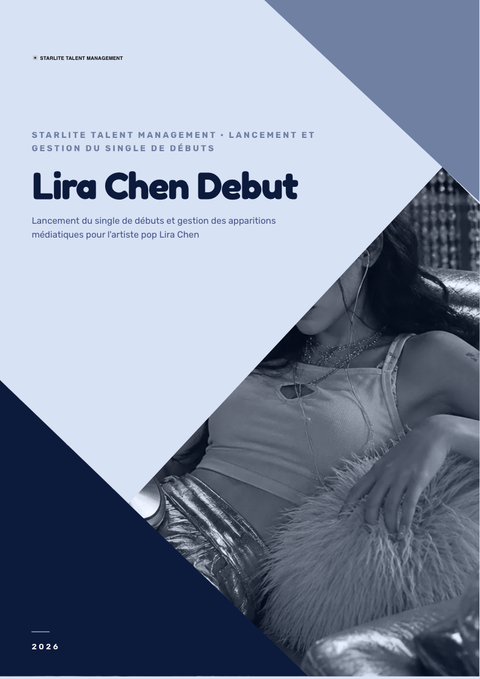 A finished pitch deck rendered in a rétro look