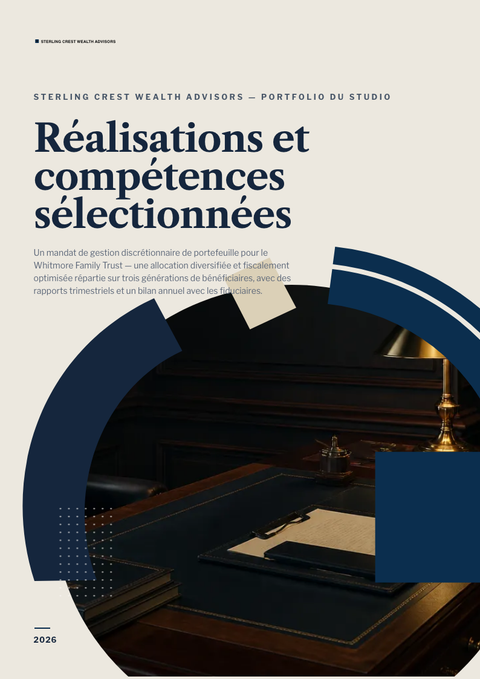 A finished portfolio rendered in a divers look