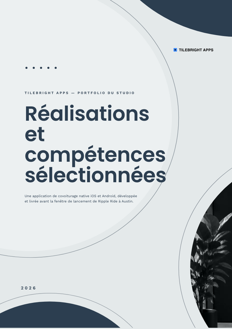 A finished portfolio rendered in a plat & minimaliste look