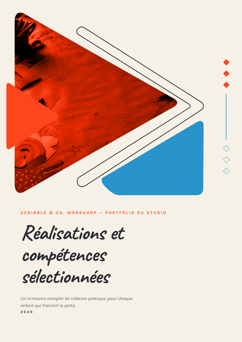 A finished portfolio rendered in a illustré look
