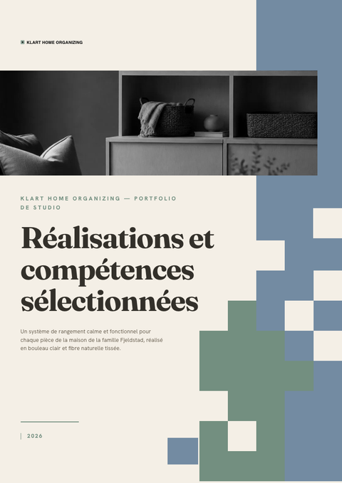 A finished portfolio rendered in a culturel look