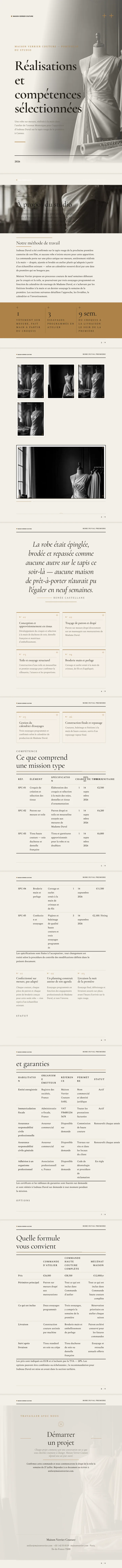Luxe / Haute couture — exemple complet généré par Waxe