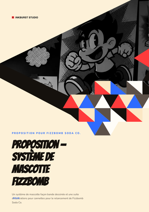A finished proposal rendered in a illustré look