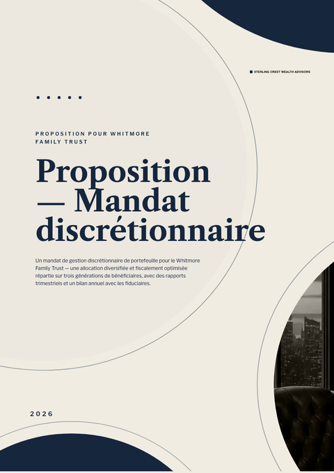 A finished proposal rendered in a divers look
