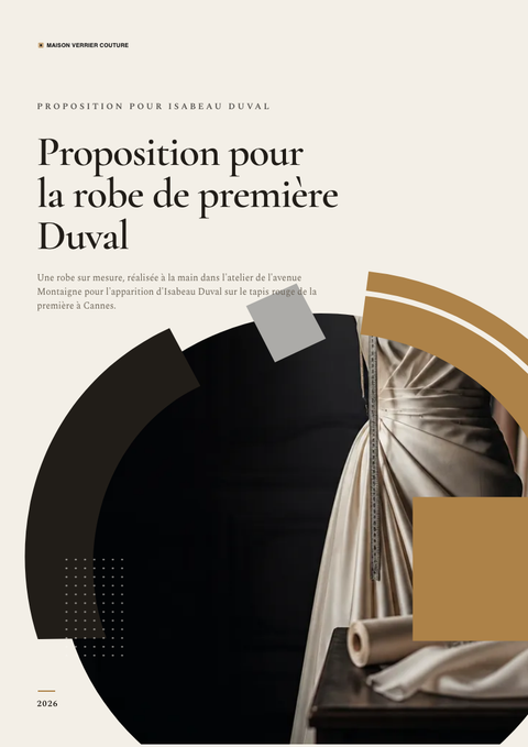 A finished proposal rendered in a style de vie look