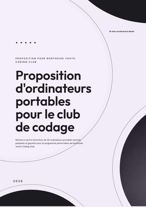 A finished proposal rendered in a plat & minimaliste look