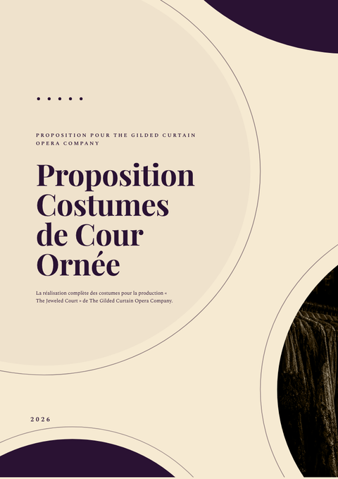 A finished proposal rendered in a brutaliste look