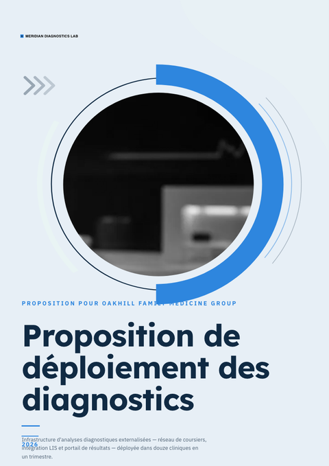 A finished proposal rendered in a divers look