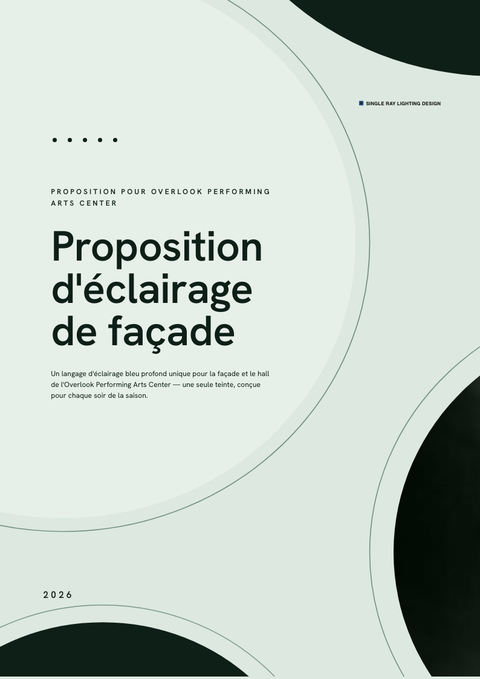 A finished proposal rendered in a couleur look