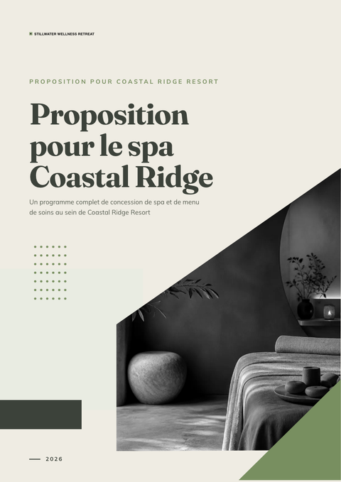 A finished proposal rendered in a style de vie look