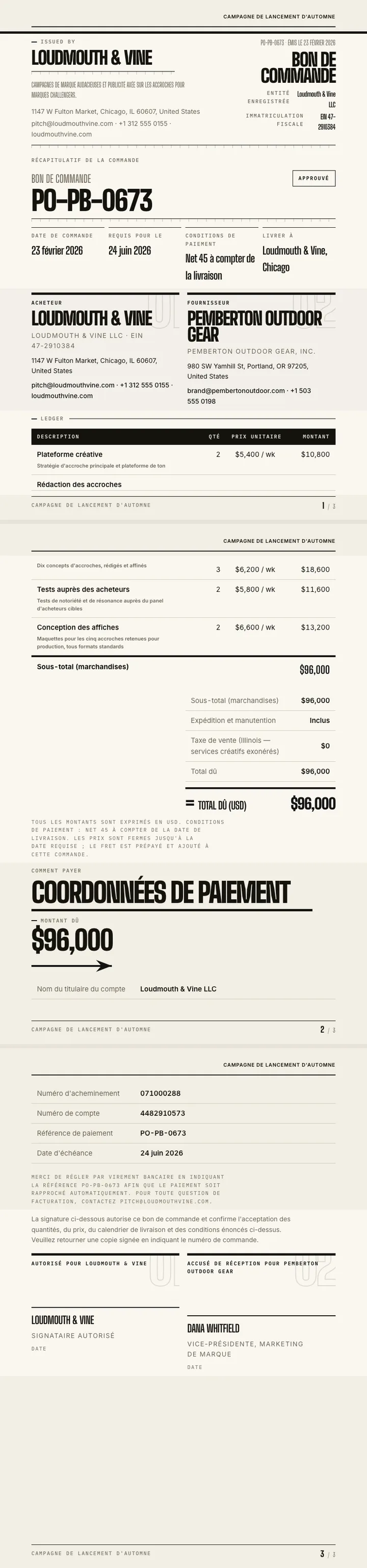 Grande typographie — exemple complet généré par Waxe