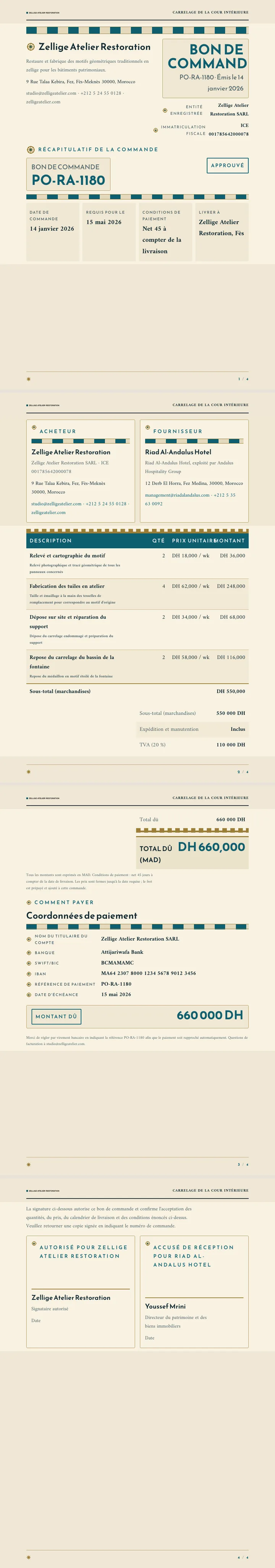 Géométrie islamique — exemple complet généré par Waxe
