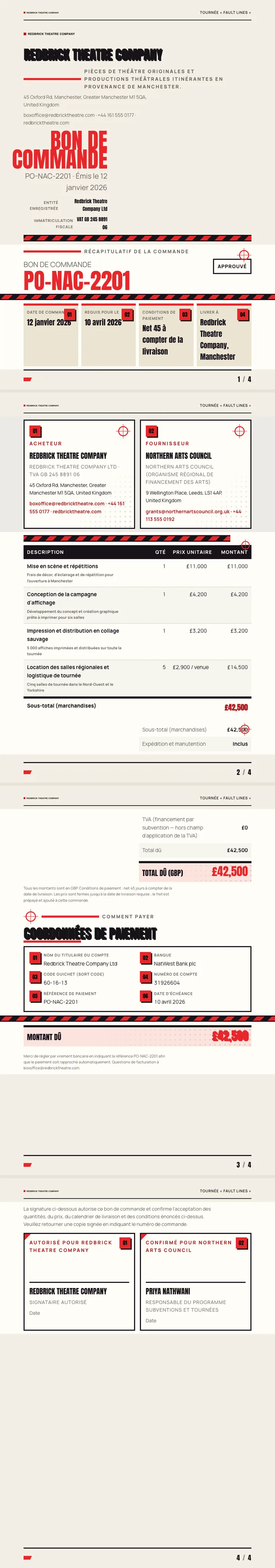 Design d'affiche — exemple complet généré par Waxe