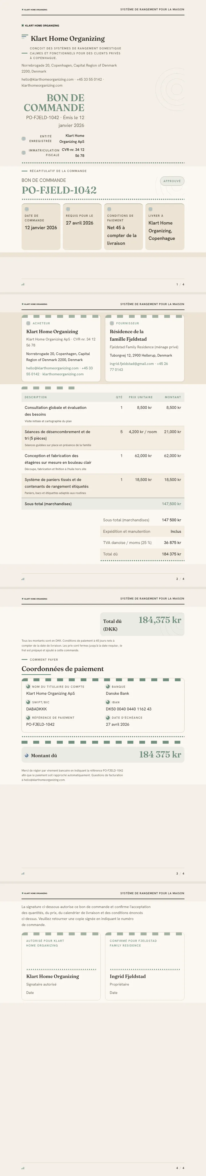 Scandinave / Nordique — exemple complet généré par Waxe