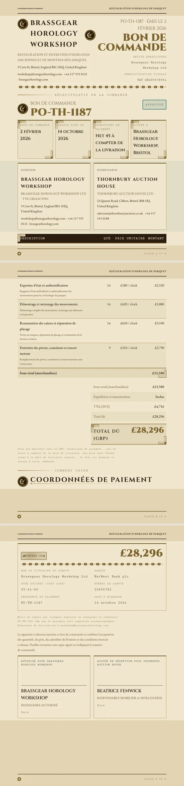 Steampunk — exemple complet généré par Waxe