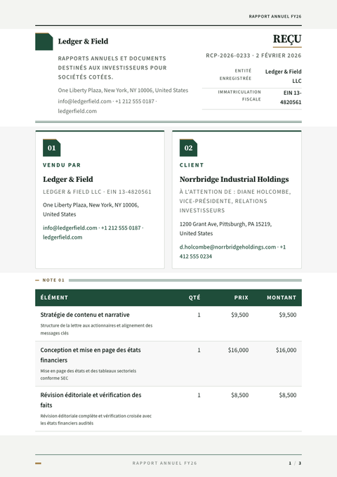 A finished receipt rendered in a imprimé look