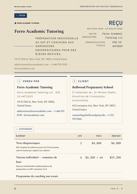 A finished receipt rendered in a divers look