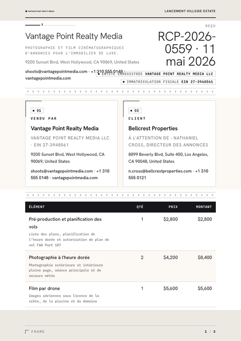 A finished receipt rendered in a photo look
