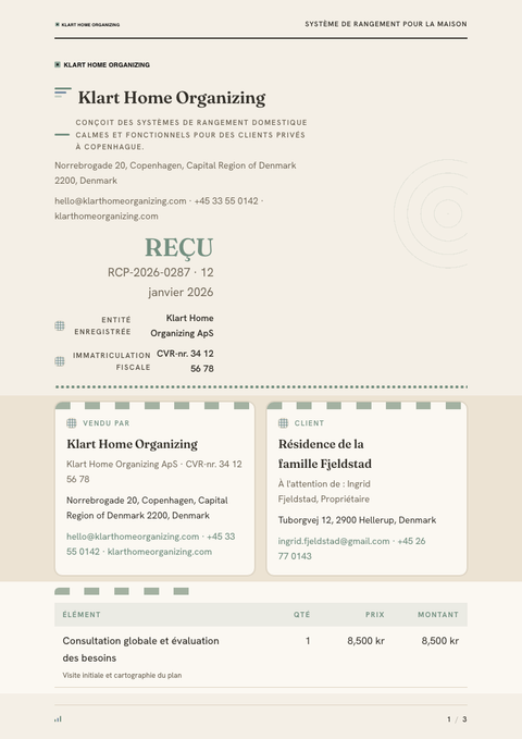 A finished receipt rendered in a culturel look