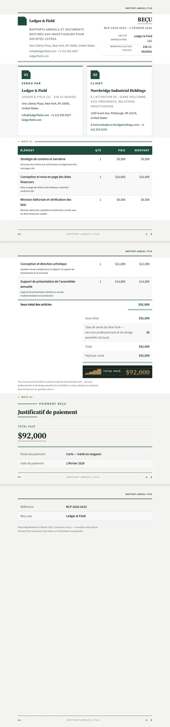 Rapport annuel — exemple complet généré par Waxe