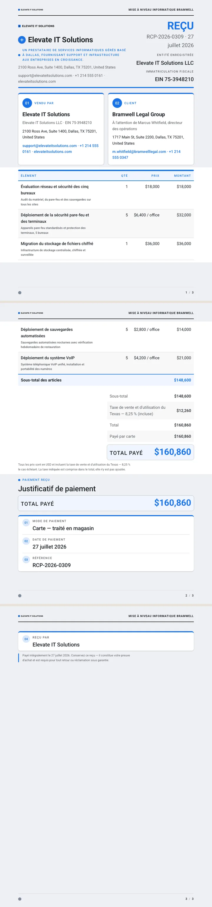 Material Design — exemple complet généré par Waxe