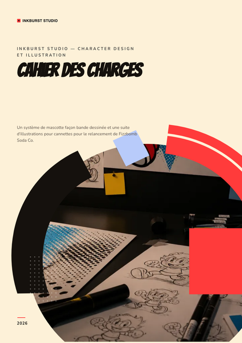 A finished requirements document rendered in a illustré look