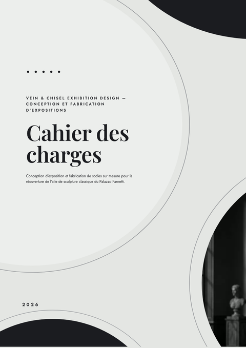A finished requirements document rendered in a luxe look