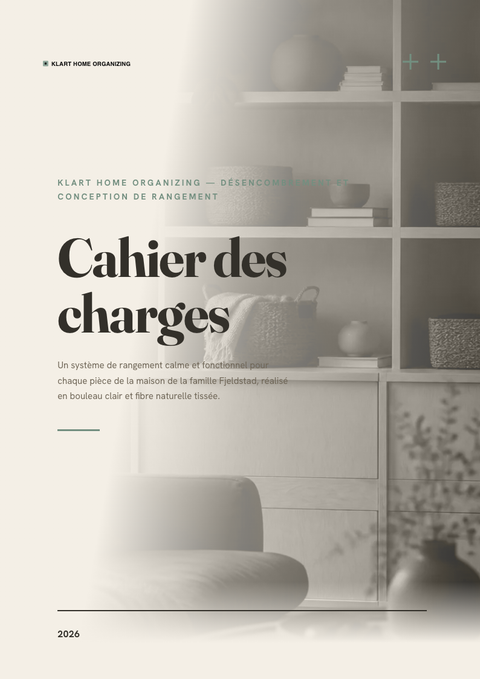 A finished requirements document rendered in a culturel look