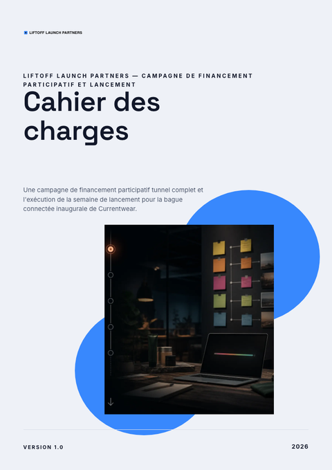 A finished requirements document rendered in a mouvement look