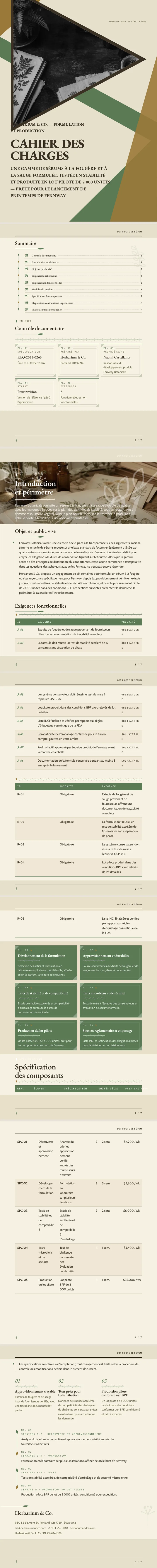 Botanique — exemple complet généré par Waxe