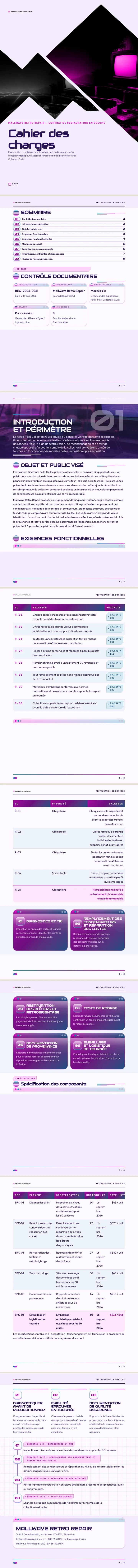 Vaporwave — exemple complet généré par Waxe
