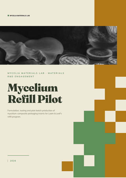 A finished pitch deck rendered in a nature look